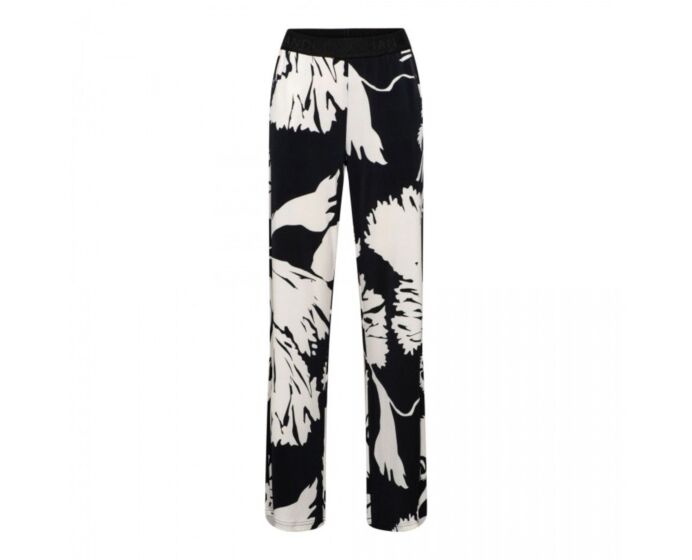 Woman And Co Loa B.Flower Broek A-Black