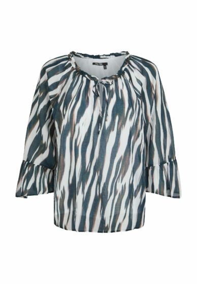 Marc Aurel Blouse met Abstracte Dierenprint