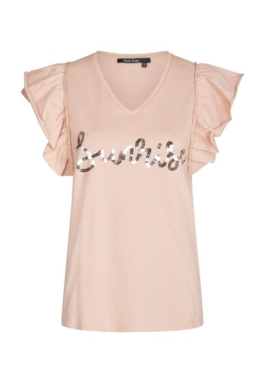 Marc Aurel T-shirt met applicatie van pailletten