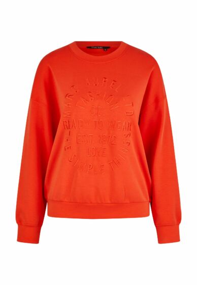 Marc Aurel Top Geborduurd Logo Orange 