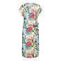 Woman &Co Lizzy Multi Leaf Jurk Ecru/Beige