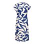 Woman &Co Lizzy Banana Leaf Jurk Cobalt 