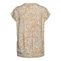 Woman &Co Lucia Fossil Flower Top Pastel Turquoise
