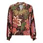 Geisha Top Black/Hot Coral