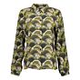 Geisha Blouse Tabacco/Lime