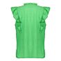 Geisha Top Sleeves Ruffles Green