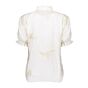 Geisha Blouse Broderie Ruffle Mouw Offwhite