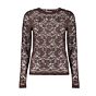 Geisha Top Allover Lace Dark Brown