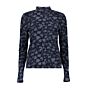 Geisha Top Turtle Rhinestones Dark Blue/Silver