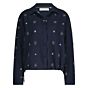 Nukus Newport Blouse Embroidery Navy/Silver