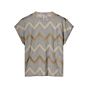 Summum Woman Cap Sleeve  Top Fluid  ZigZag 