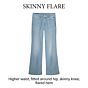 Summum Woman Juliet Skinny Flare Stretch Wave