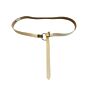 Summum Woman Knotted Belt Logo Ivory 