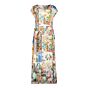 Geisha Jurk Esthetische Print Green/Blue 