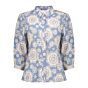 Geisha Blouse Bloemenprint Light Blue/Offwhite