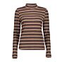 Geisha Top Stripe & Lurex Sand/Stone/Black/Copper
