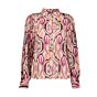 Geisha Blouse Sand / Burgundy