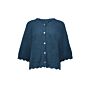Geisha Cardigan Wave Edge Petrol
