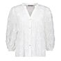 Geisha Blouse Fancy Circles Offwhite