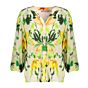 Geisha Blouse Ecru / Green 