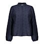 Geisha Blouse With Lace Details Navy 