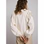 Summum Woman Top Gold Lurex Embroidery Ivory