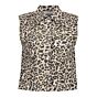Geisha Jeans Gilet Leopard Print 