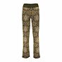 Geisha pantalon met Print Black/Green Combi