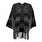 Geisha Poncho Black / Sand 