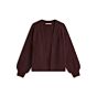 Summum Woman Cardigan Cozy Melange Knit Burgundy