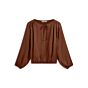 Summum Woman Top Silky Casual Toffee