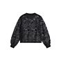Summum Woman Top Embroidered Mesh Black