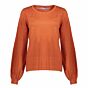 Geisha Pullover Basic Ballon Sleeves Orange