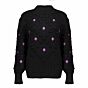 Geisha Pullover Dot & Flower Black